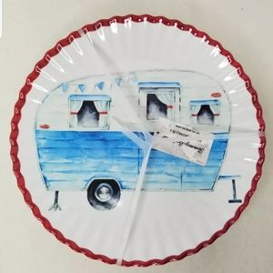 TOMMY BAHAMA Melamine Camper Dinner Plate Set of 4
